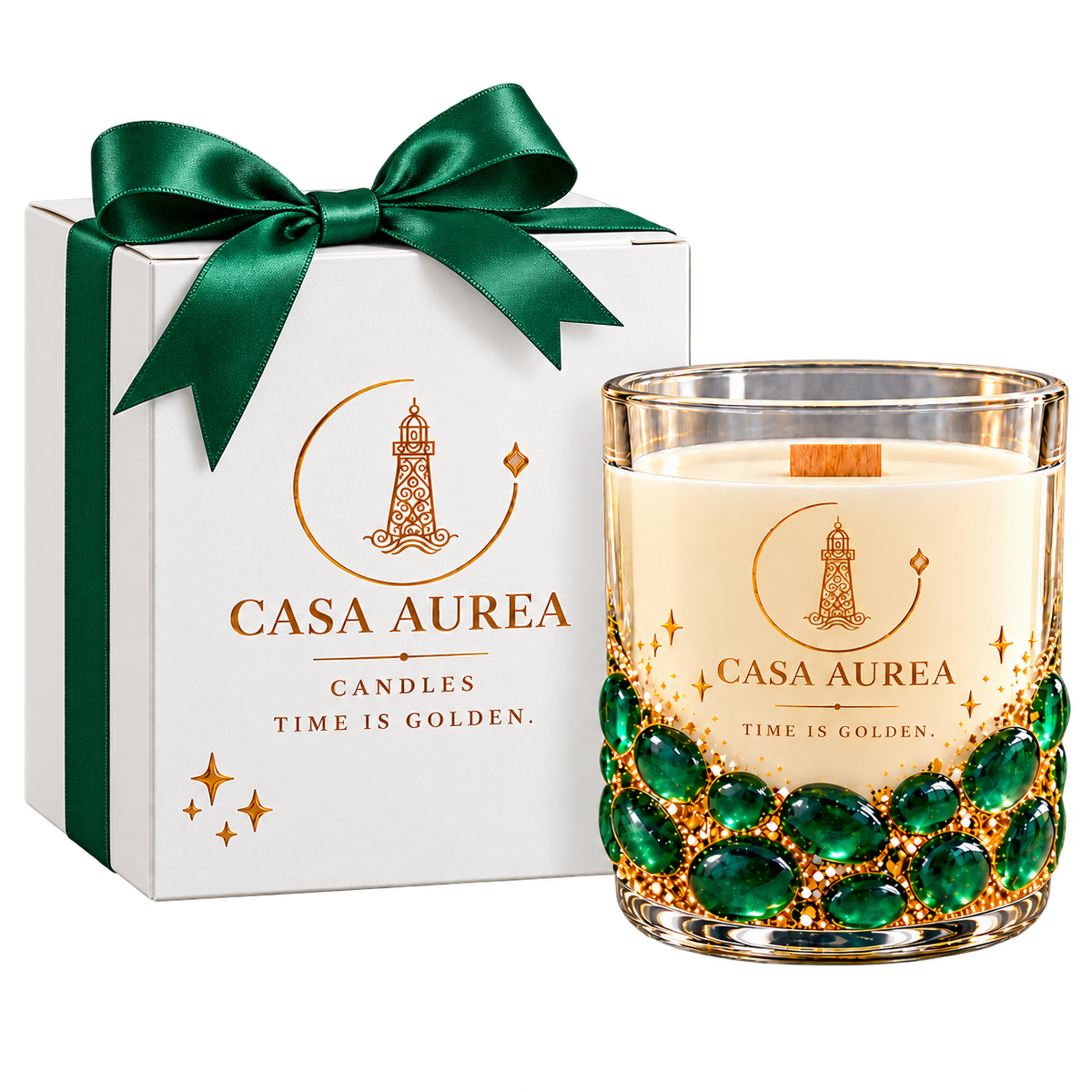 Evergreen Noël— Christmas Glass Candle · 200 g